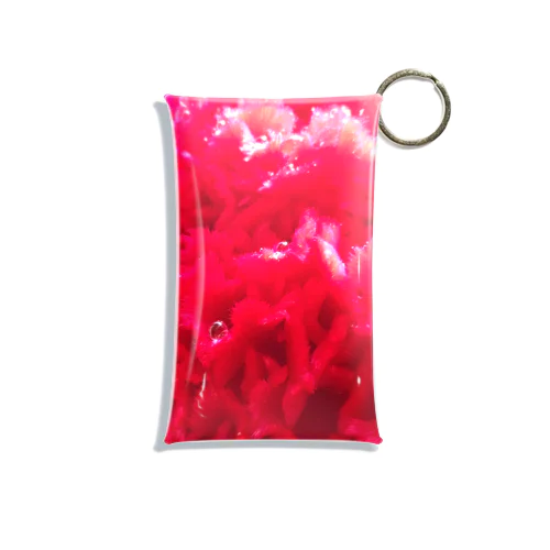 PINK Flower Mini Clear Multipurpose Case