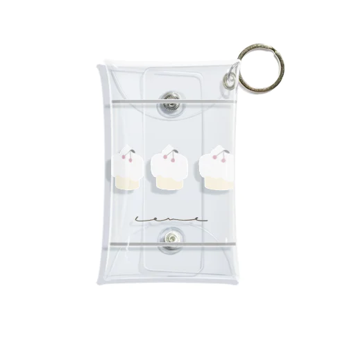 3 cupcake 🧁 Mini Clear Multipurpose Case