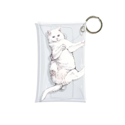 じゃれる猫（背景なし） Mini Clear Multipurpose Case