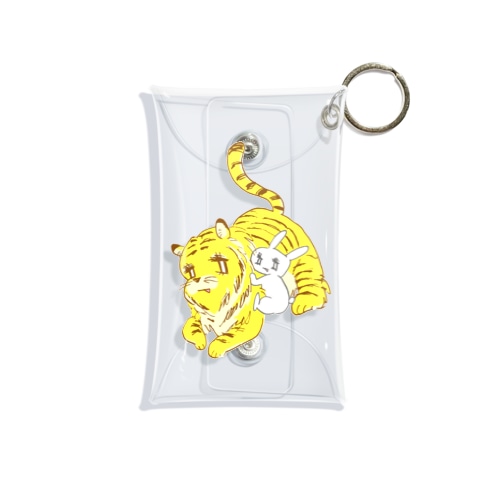 トラちゃんとうさぎちゃん Mini Clear Multipurpose Case
