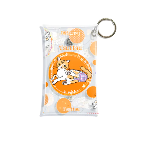 猫のつっつ　茶トラ Mini Clear Multipurpose Case