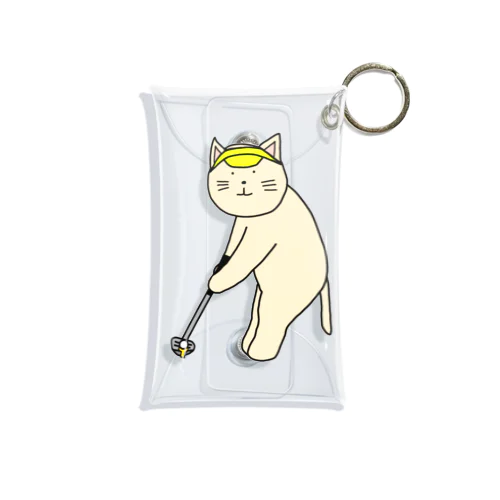 ゴルファーねこ Mini Clear Multipurpose Case