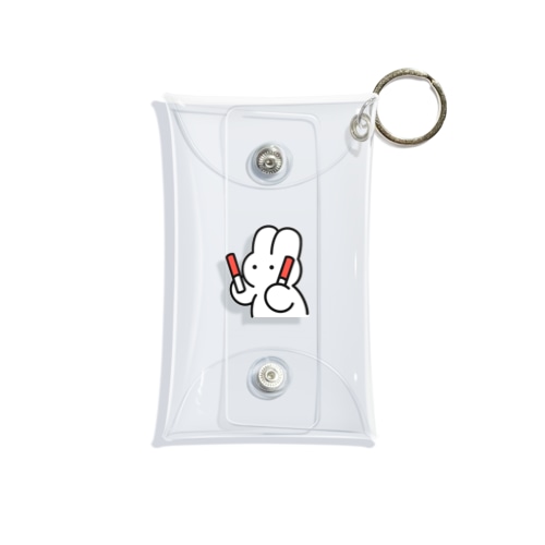 うさぎちゃんペンライト(赤) Mini Clear Multipurpose Case