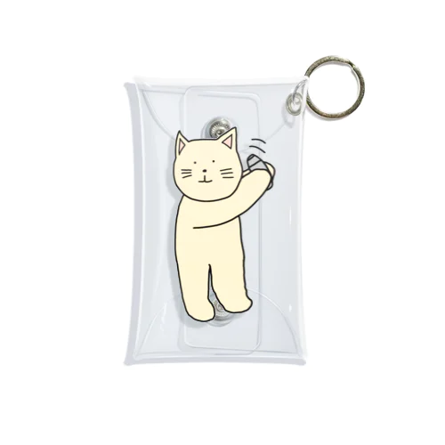 バーテンダーねこ Mini Clear Multipurpose Case