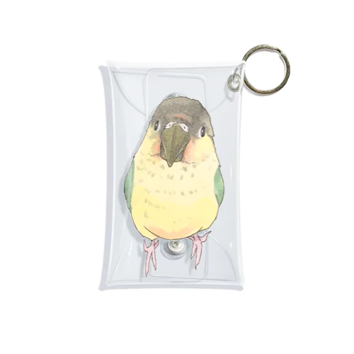 可愛いウロコメキシコインコちゃん【まめるりはことり】 Mini Clear Multipurpose Case