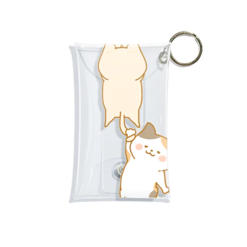 ぶら下がり猫さん Mini Clear Multipurpose Case