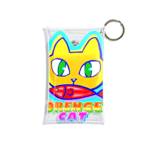 🍊🐈 オレンジキャット🍊🐈　ライト Mini Clear Multipurpose Case