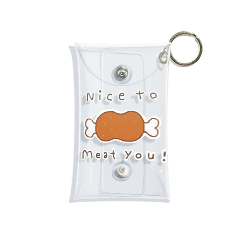 nice to meat you Mini Clear Multipurpose Case