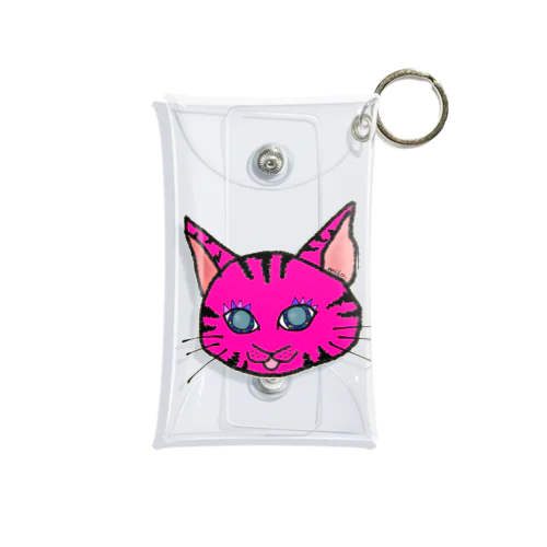 pink cat ★ Mini Clear Multipurpose Case