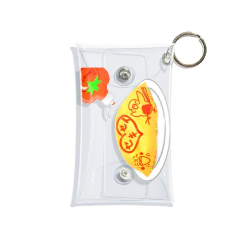 ラブセキセイインコおむらいす Mini Clear Multipurpose Case