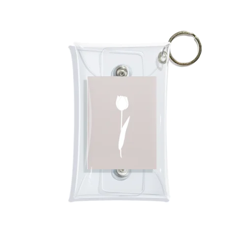 Tulip silhouette Mini Clear Multipurpose Case
