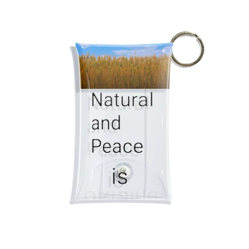 To want peace UKraine  Mini Clear Multipurpose Case