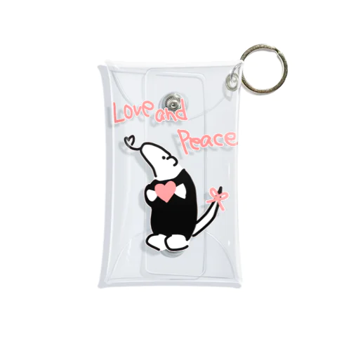 Love and Peace Mini Clear Multipurpose Case