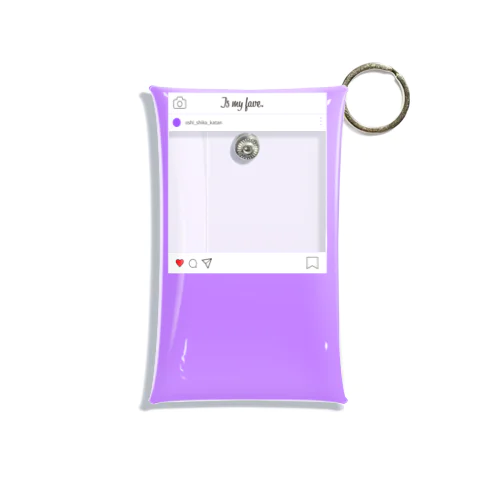SNSフレーム アクスタケース（紫） Mini Clear Multipurpose Case