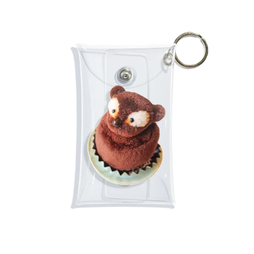 たぬきケーキのぬいぐるみ「ぽんすけ」 Mini Clear Multipurpose Case