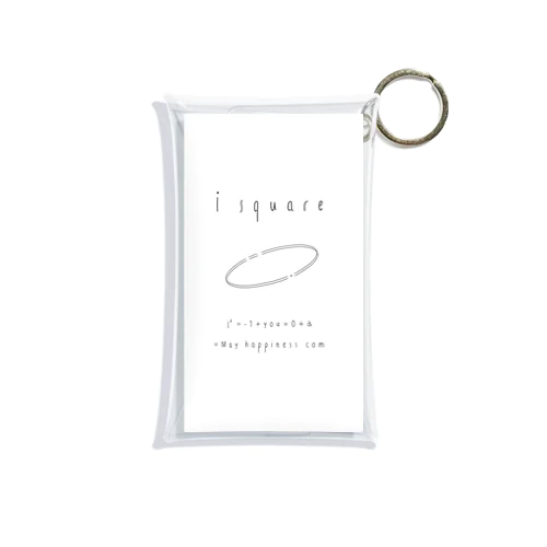 isquareロゴ Mini Clear Multipurpose Case