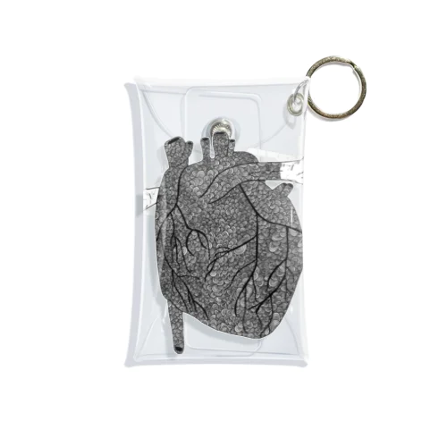 心臓　アート Mini Clear Multipurpose Case