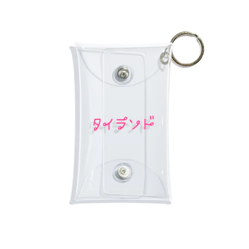 タイ語っぽい タイランド Mini Clear Multipurpose Case