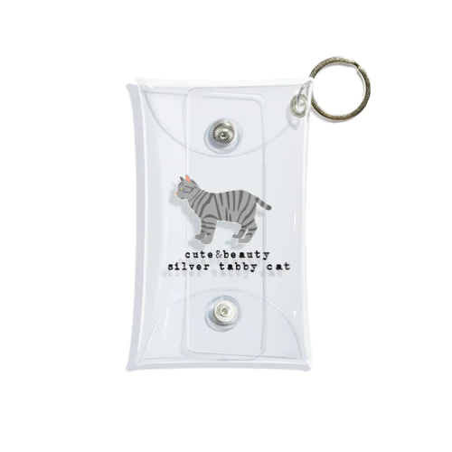 猫1-7 サバトラ猫 Mini Clear Multipurpose Case