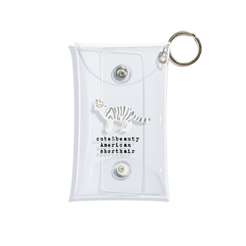 猫1-11 アメリカンショートヘア Mini Clear Multipurpose Case