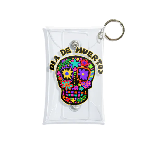 メキシコ風ドクロ Dia de muertos Mini Clear Multipurpose Case