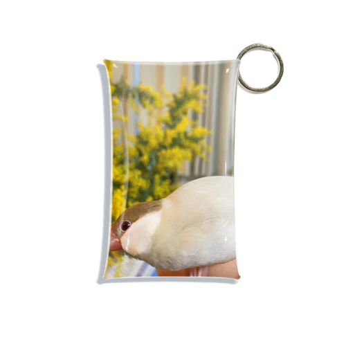 文鳥のもなか、よろしくね！ Mini Clear Multipurpose Case