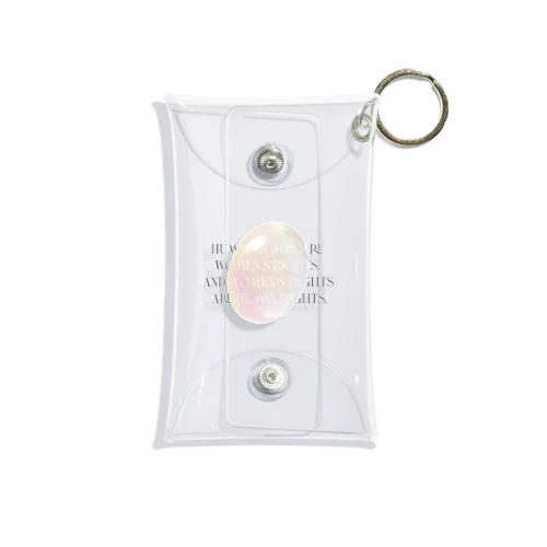HUMAN RIGHTS ARE WOMEN RIGHTS , Mini Clear Multipurpose Case