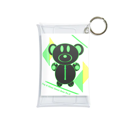 Pop & Bitter Sweet Bear No.2 Mini Clear Multipurpose Case