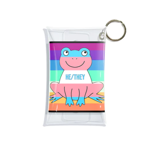 transgender (he/they) mlm/nblm frog ミニクリアマルチケース