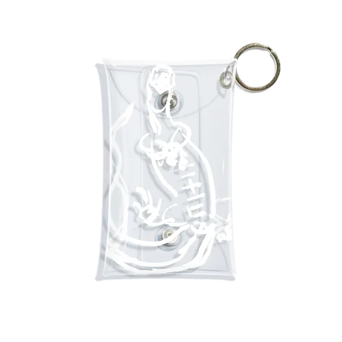 【白】ヘソ天オオトカゲ / HESOTEN VARANUS Mini Clear Multipurpose Case