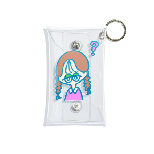 ？な女の子 Mini Clear Multipurpose Case