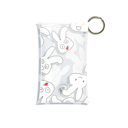 うさちゃんまみれ Mini Clear Multipurpose Case