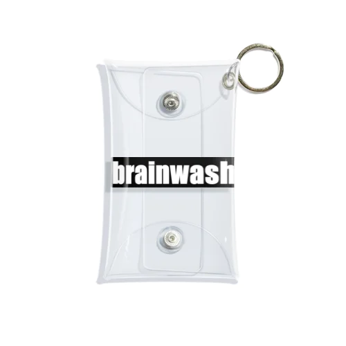 brainwash（シンプルデザイン） Mini Clear Multipurpose Case