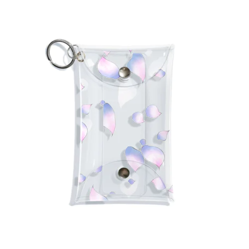 儚げな花びら Mini Clear Multipurpose Case