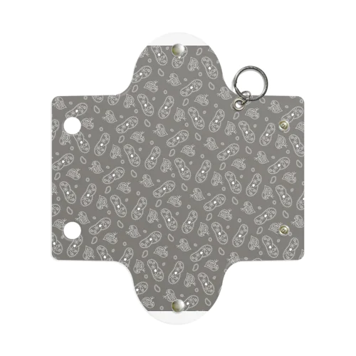 微生物パターン灰_アイテムいろいろ Mini Clear Multipurpose Case