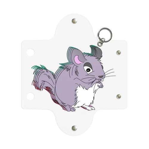 NAUGHTY CHINCHILLA Mini Clear Multipurpose Case