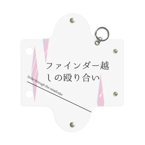 ファ殴　黒プリント Mini Clear Multipurpose Case