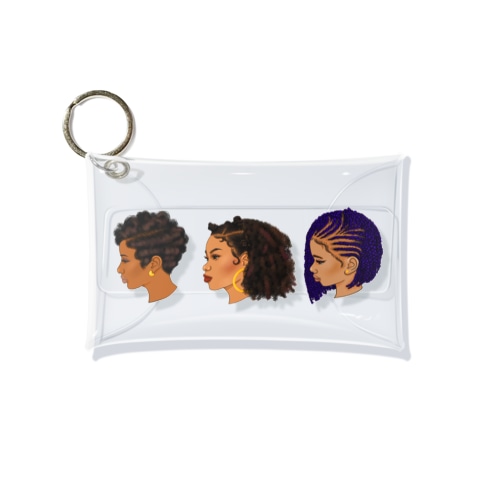 90s hairstyle-women- Mini Clear Multipurpose Case