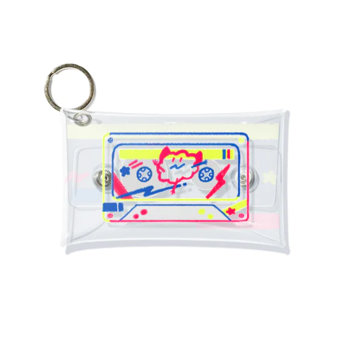 カセットテープ_カラフル Mini Clear Multipurpose Case