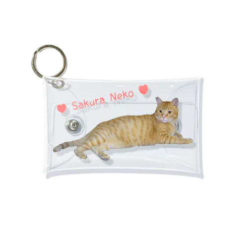 チャトラまったり🐾(さくらねこ) Mini Clear Multipurpose Case