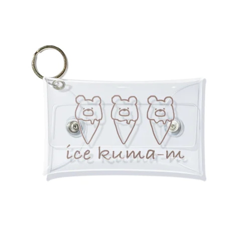 ice kuma-mʕ•ﻌ•✻ Mini Clear Multipurpose Case