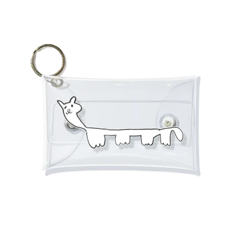 長い猫 Mini Clear Multipurpose Case