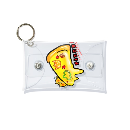 ねこピザ① Mini Clear Multipurpose Case