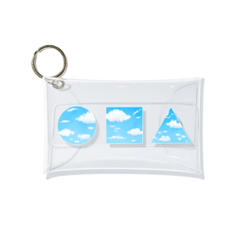 青空と雲　図形　横向き Mini Clear Multipurpose Case