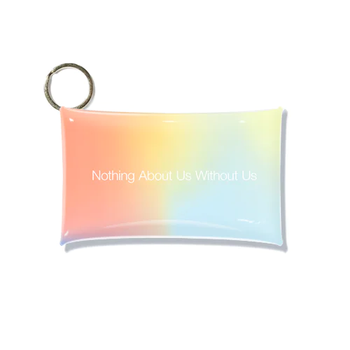 【gradation_05】Nothing About Us Without Us Mini Clear Multipurpose Case