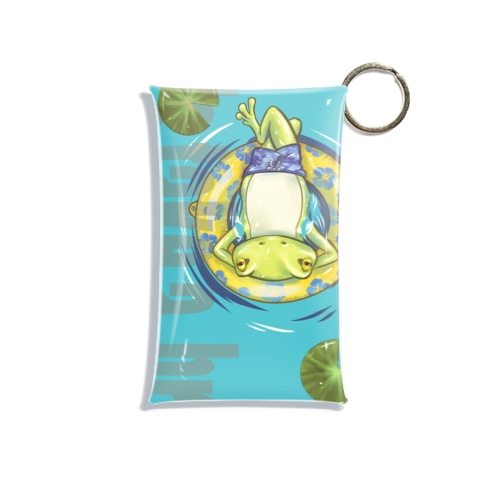 浮き輪かえる Mini Clear Multipurpose Case