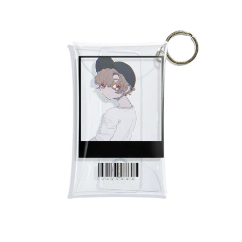 Y.K-Billboard Character【Black】 series Mini Clear Multipurpose Case