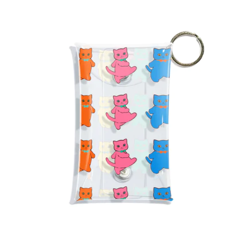 Colorful Cats Mini Clear Multipurpose Case