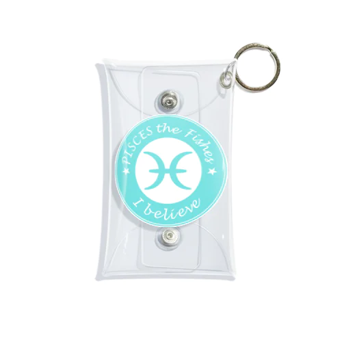 12星座キーフレーズ&パワーカラー～うお座～ / 12 zodiac key phrase & power colour - Pisces - Mini Clear Multipurpose Case