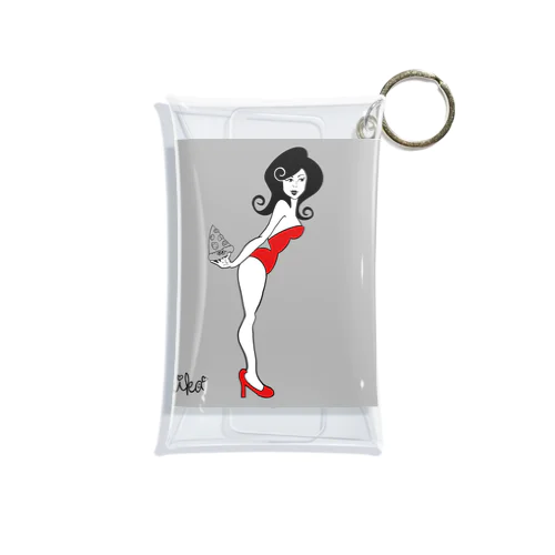 PIZZA GIRLとPINUPGIRL Mini Clear Multipurpose Case